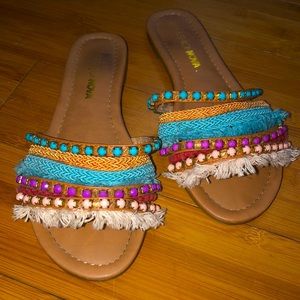 🌈 fashion nova | super colorful sandals 🌈